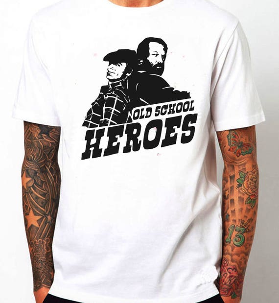 T Shirt Bud Spencer E Terence Hill Old School Heroes Etsy