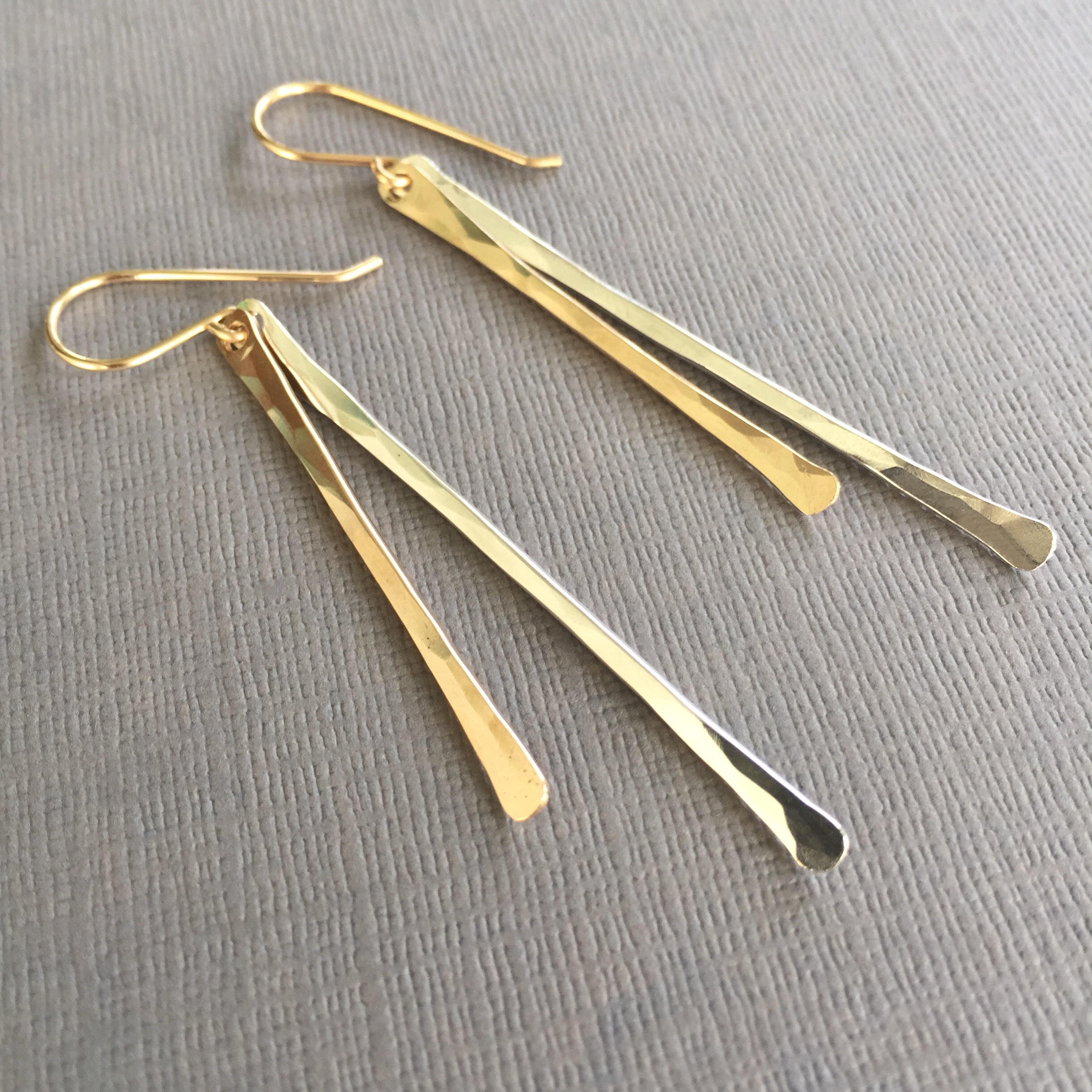 Bar Earrings Silver earrings Gold Earrings Drop Earrings Etsy