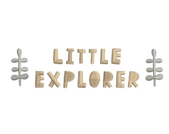 Embroidery file -Little explorer - Embroidery File design - Instant download