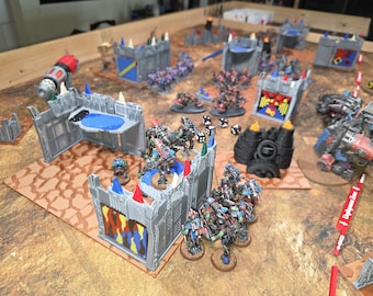 Weltraum-Ork-Gelände für das Tabletop-Spiel der 11. Edition, kompatibel mit dem Warhammer 40k Tournament Companion.