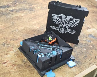 BATTLE BOX: Spielstein- und Würfelbox.