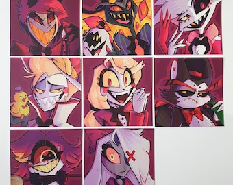 Hazbin Hotel Art Alastor Charlie Lucifer Angel Dust Husk Vaggie