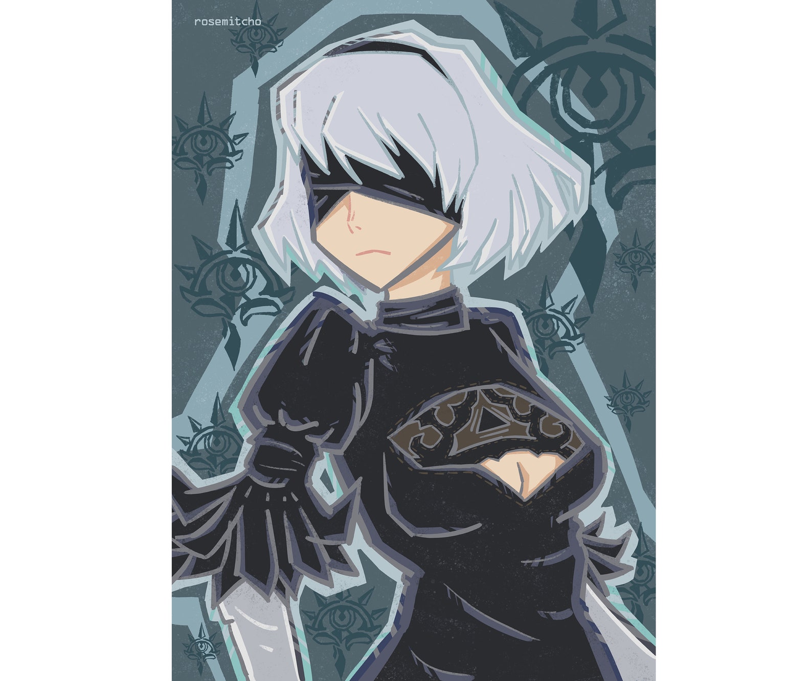 2B Nier Automata A4 Print | Etsy