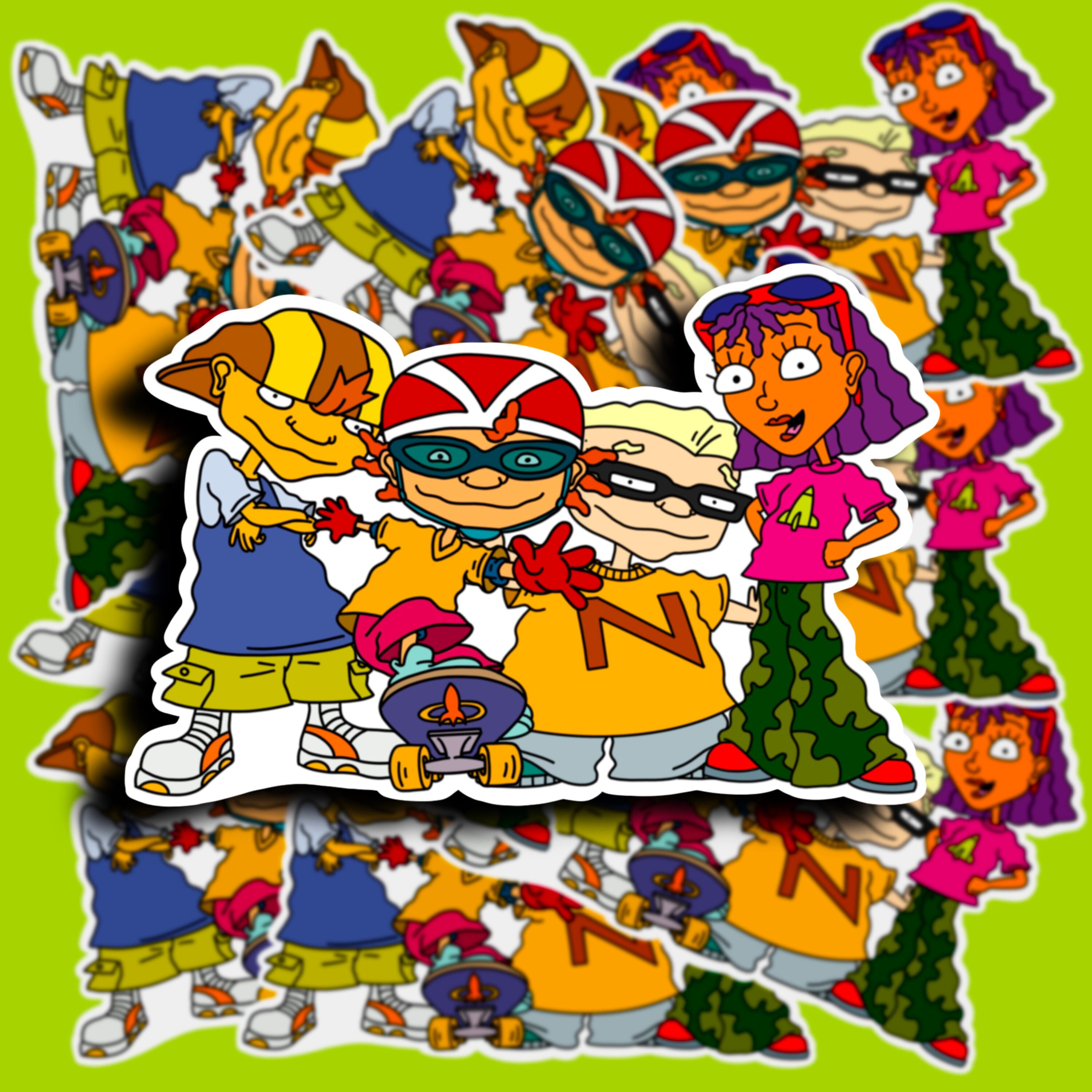 Rocket Power 90s Nickelodeon Cartoons Vinyl Sticker, Weatherproof TV ...