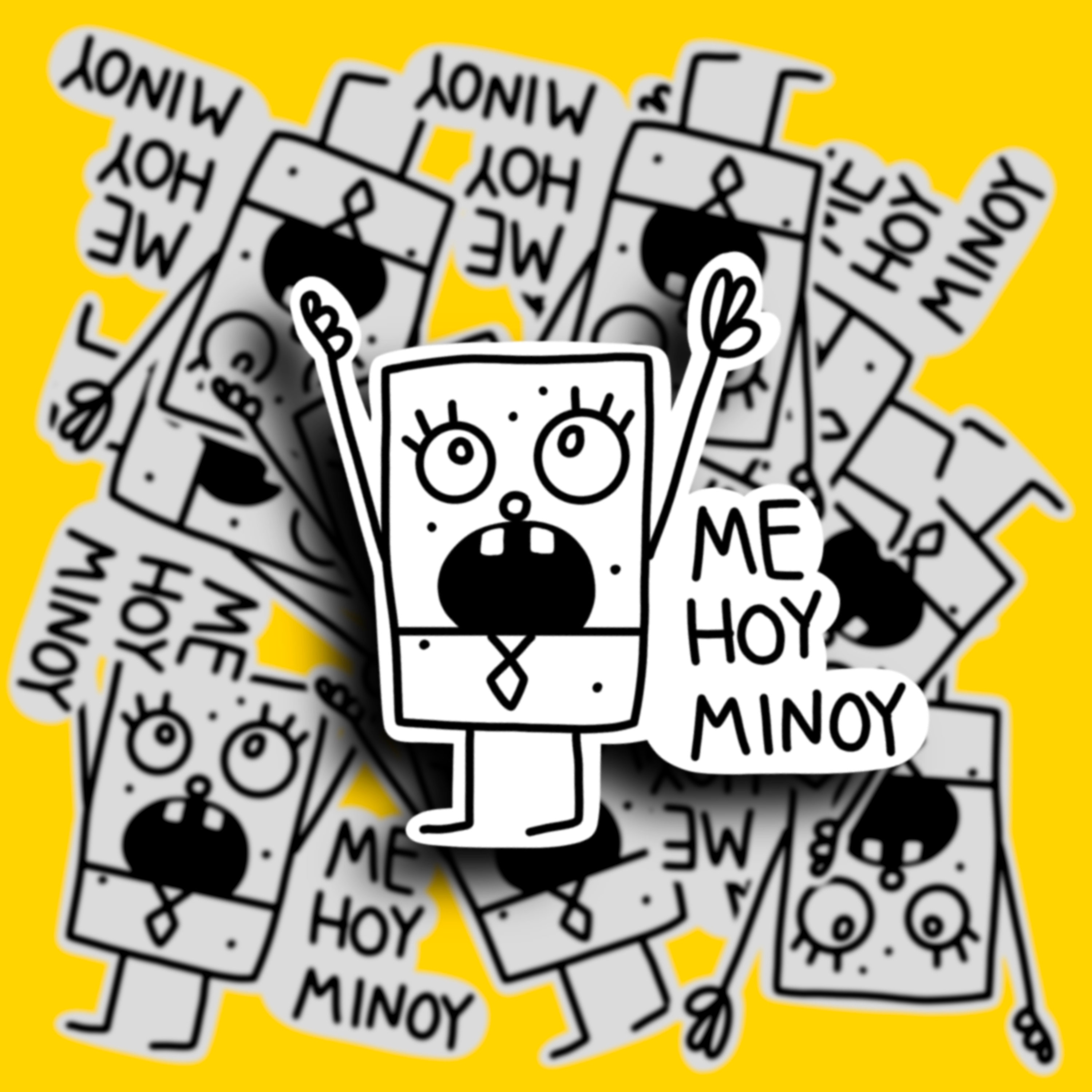 Spongebob Squarepants Me Hoy Minoy Vinyl Sticker, Doodle Bob Weatherp…