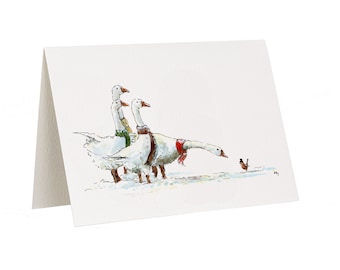 Geese Greetings or Christmas Card