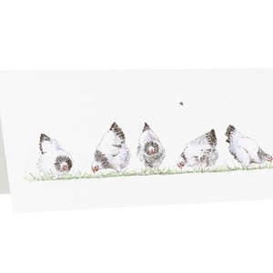 Carte de voeux poulet