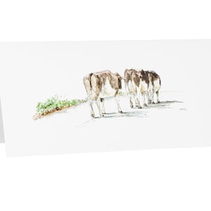 Cow Greetings Card