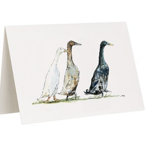 Cartão de Saudações Runner Ducks