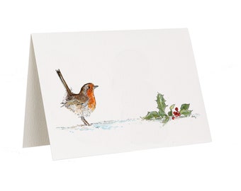 Robin Greetings or Christmas Card