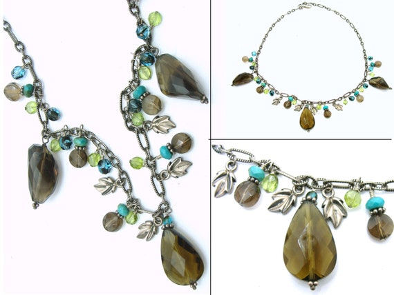 Barse necklace sterling quartz stones jewelry sil