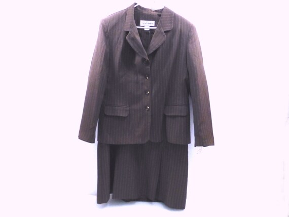 Vintage pinstripe dress suit jacket striped career