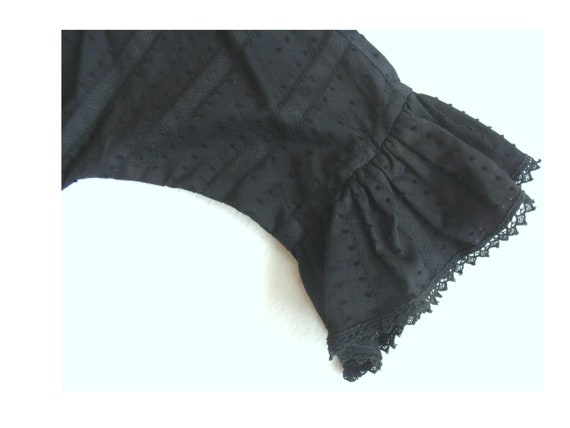 Vintage 1950's ornate black skirt top set  Gale &… - image 7