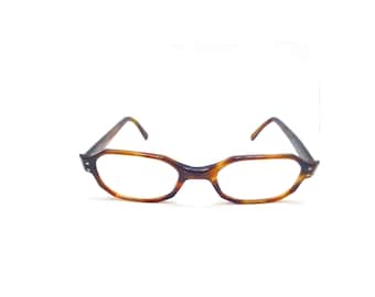 Vintage American Optical eyeglass frames tortoise brown AO 5 1/4 octagon