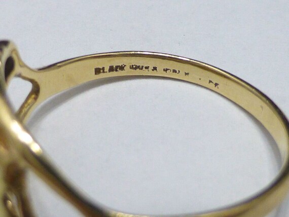 Black Hills Gold ring 10k tri color leaf jewelry - image 7