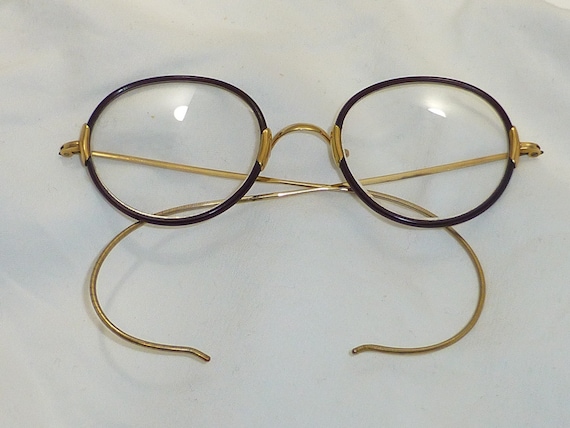 Beautiful antique Shur on gold fill eyeglasses da… - image 4