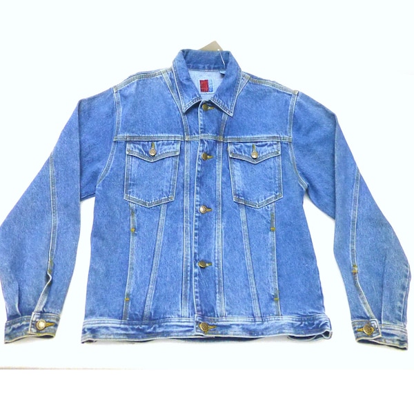 Deadstock unworn vintage Sun Belt Denim jacket men's jean coat trucker chore S small