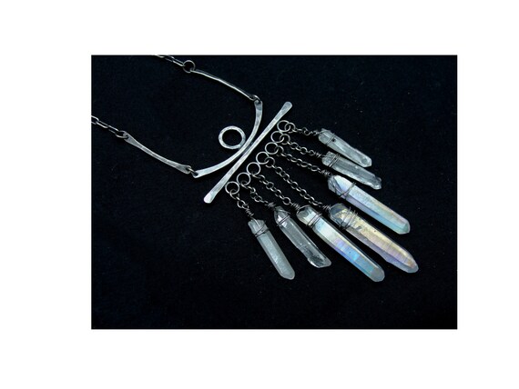 Gretchen Baneyx sterling silver quartz crystal ne… - image 3