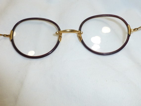 Beautiful antique Shur on gold fill eyeglasses da… - image 7
