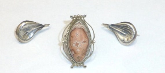 Vintage sterling modernist earrings southewestern… - image 2