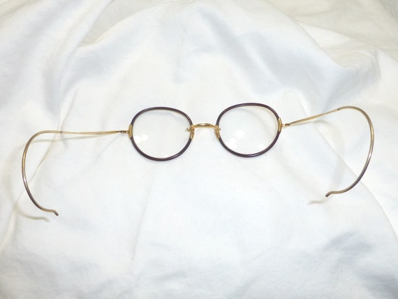 Beautiful antique Shur on gold fill eyeglasses da… - image 6