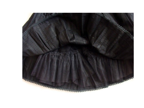 Vintage 1950's ornate black skirt top set  Gale &… - image 9