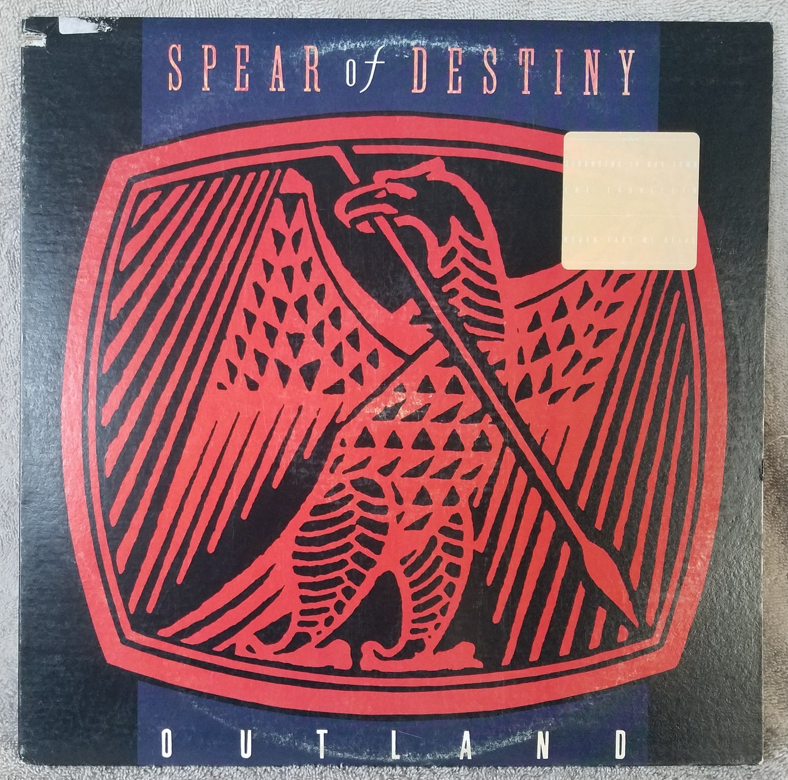 Spear of Destiny 1987 Outland VR905701 12 Vinyl 33 LP Etsy