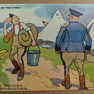 REDUZIERTER PREIS Original WW1 Sammelpostkarten humorvoll/militärisch