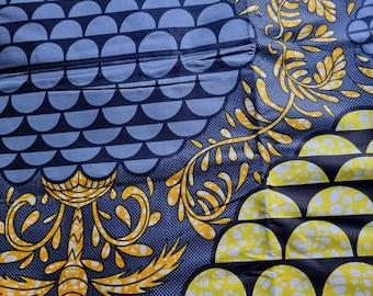 Deadstock Dutch African wax veritable hollandais 6 yard fabric length unused with seals by Vasco