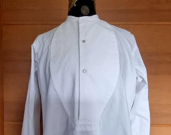 1930s smooth fronted shirt, Anthony Donald 'Rocket' - collar 15 & 1/2 ins