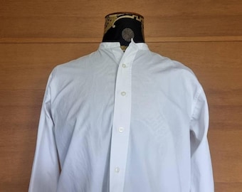1960s Prestige cotton formal shirt - collar 13 & 1/2 ins