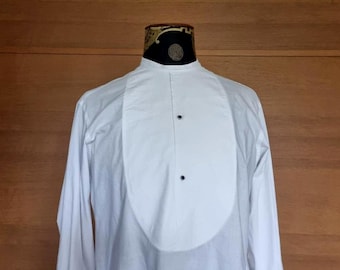 Arrow 1930s textured bib dress shirt.  collar size 15