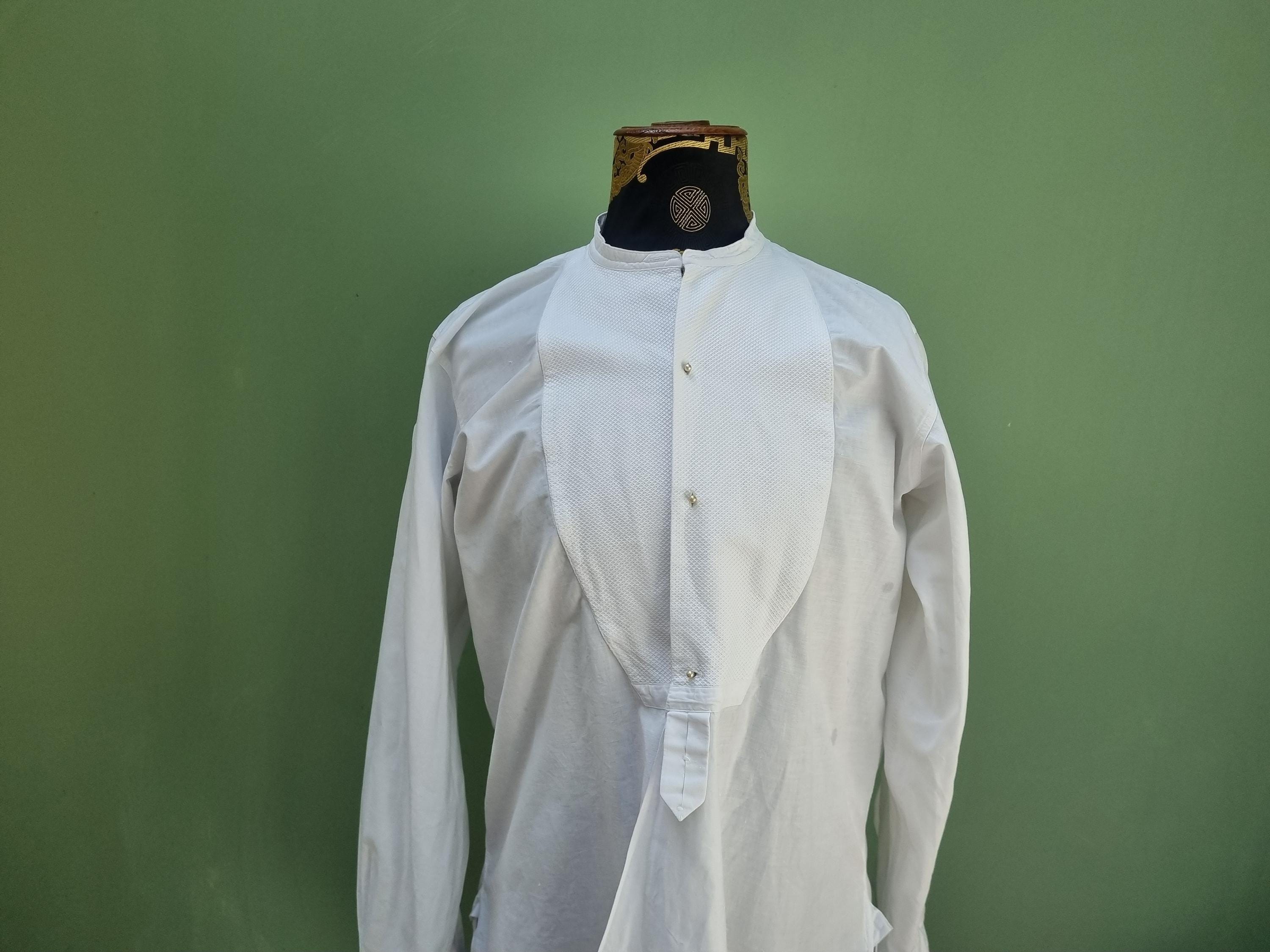 トップス Freewheelers 1800s BIB FRONT SHIRTS Bib Front Shirt Antique - Etsy UK