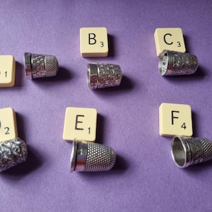 Antique sterling silver thimbles full English hallmarks, priced individually image 1