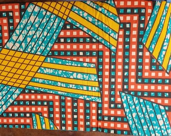 REDUCED PRICE  deadstock Dutch African wax veritable hollandais 6 yard length with seals