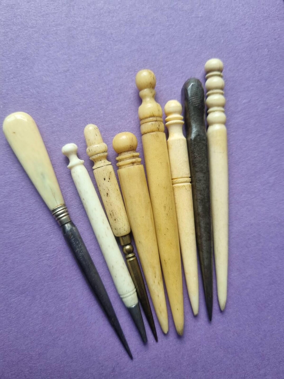 Old Awls Vintage Animal Bone Sewing Awls / Stilettos / Fids. 19th Century ...