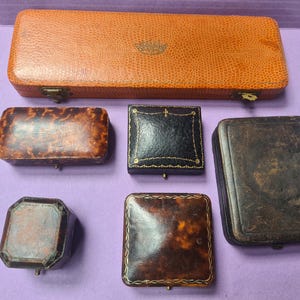 Jewellery display boxes early 20th Century to 1950s