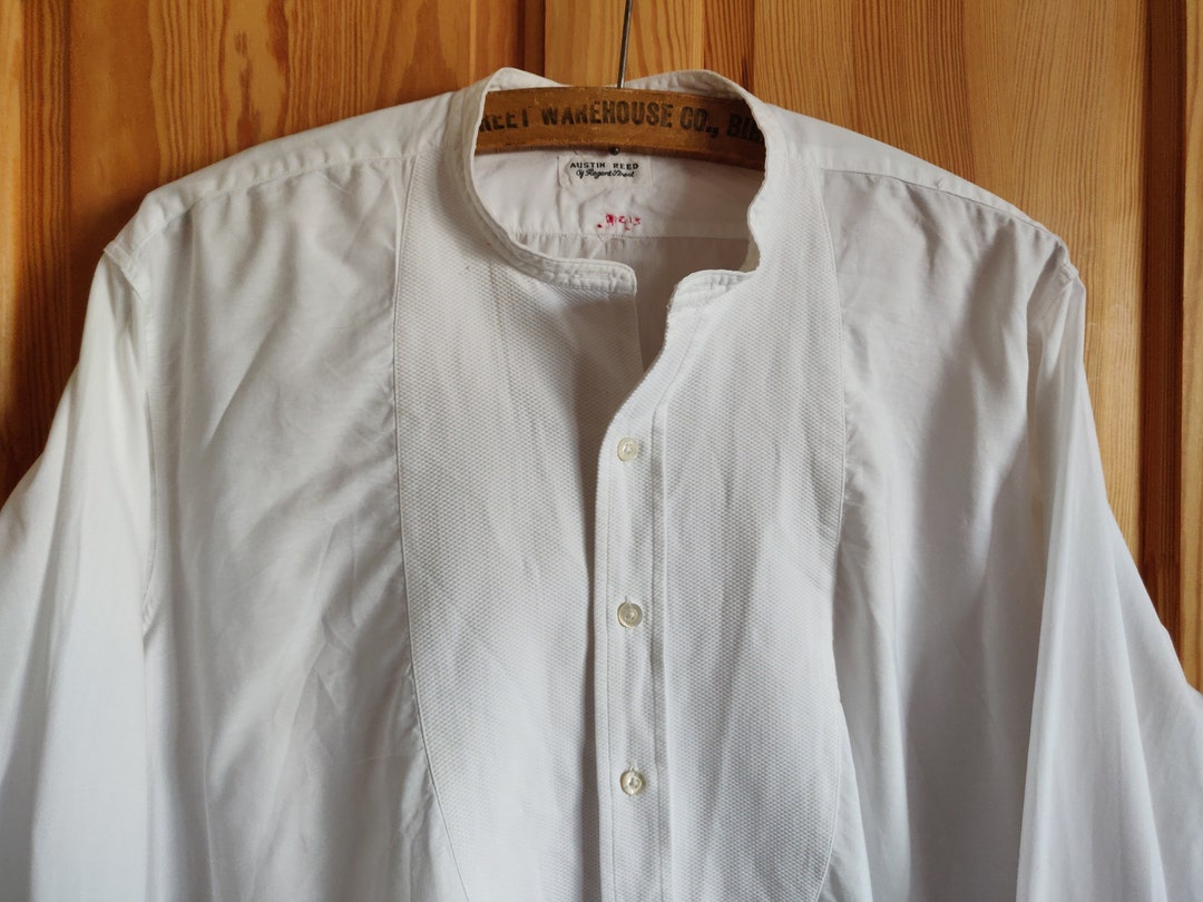 Austin Reed, Marcela Fronted Formal Dinner Shirt, With Mother of Pearl ...