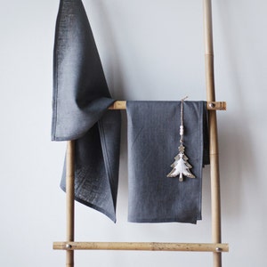 Kitchen towel / Grey Towel / Hand Towel / Kitchen Towel / image 1