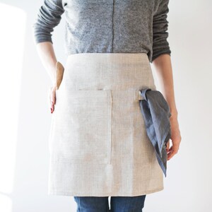 Linen Apron – Latte main image 0