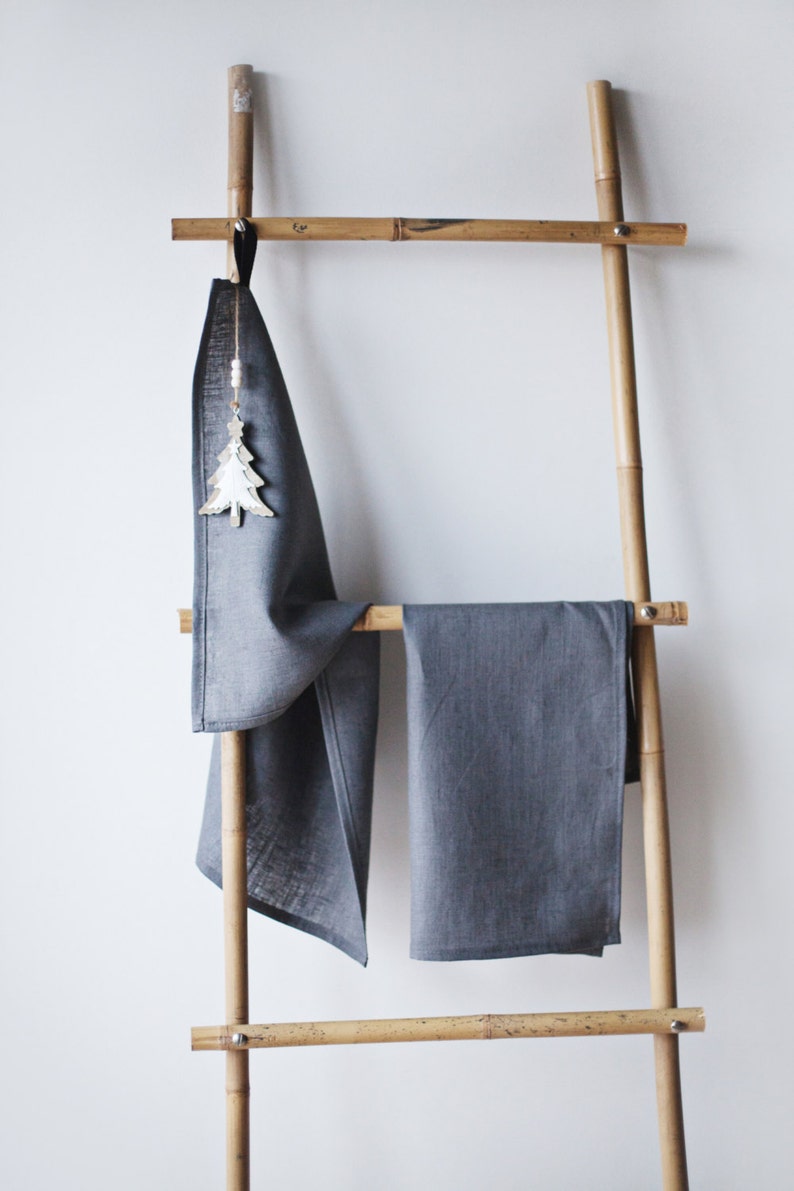 Kitchen towel / Grey Towel / Hand Towel / Kitchen Towel / image 3