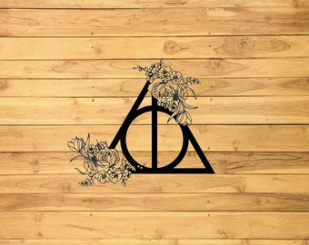 Free Free 163 Floral Deathly Hallows Svg Free SVG PNG EPS DXF File
