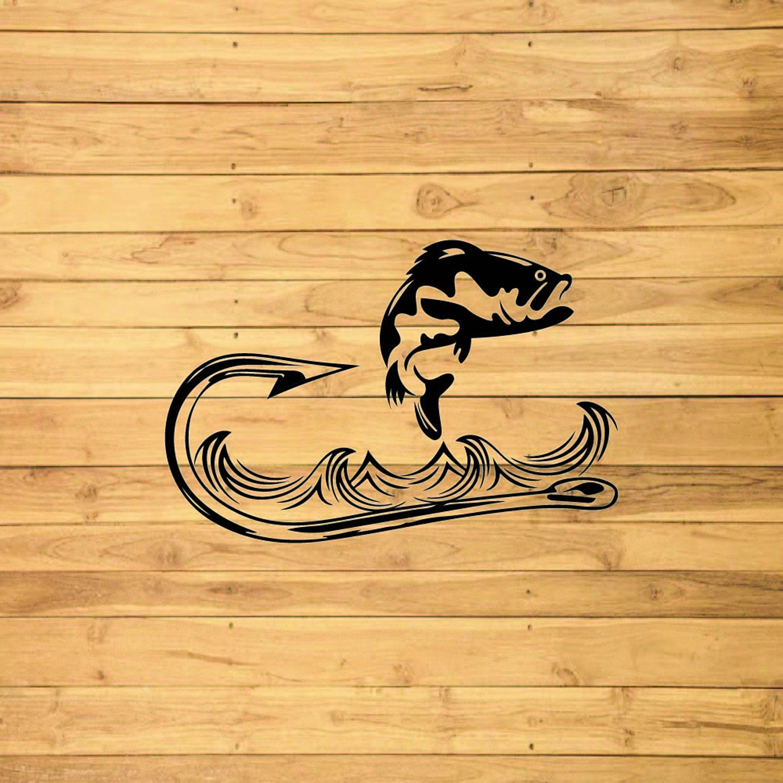 bass fish silhouette