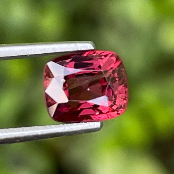 1.67 carats Reddish Pink Spinel Stone Cushion Cut Natural Gemstone from Burma for Jewelry Perfect ring Size Loose Spinel Gemstone