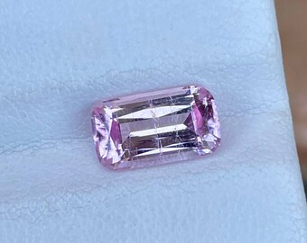 2.60 Carats Baby Pink Tourmaline Stone Cushion Cut Natural Gemstone from Afghanistan for Jewelry Perfect Ring Size Loose Tourmaline Gem