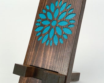 Phone Stand-Cell Phone Stand-Cell Phone Stand for Desk-Phone Stands-Mobile Cell Phone Holder-Wood Cell Phone Stand