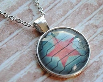 Winter Soldier Necklace -- Steve Rogers -- Bucky Barnes -- Fandom Fashion -- Handmade Jewelry -- The Avengers - Civil War