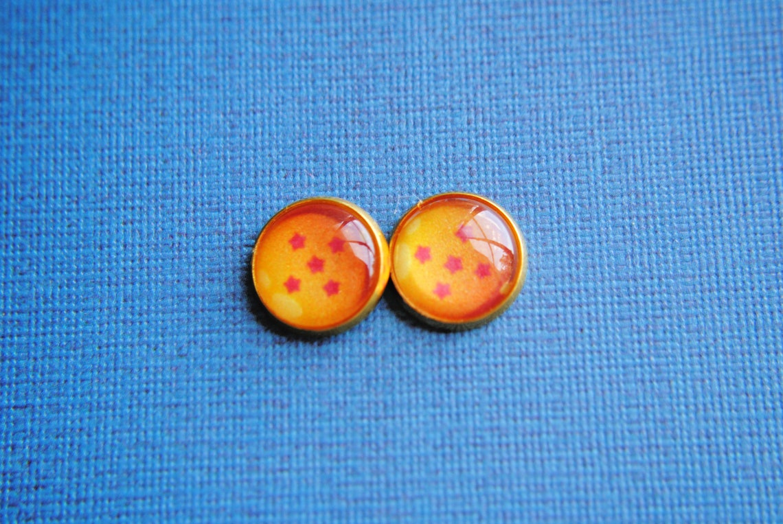 Dragon Ball Z Earrings Anime Jewelry Bulma Vegeta Etsy