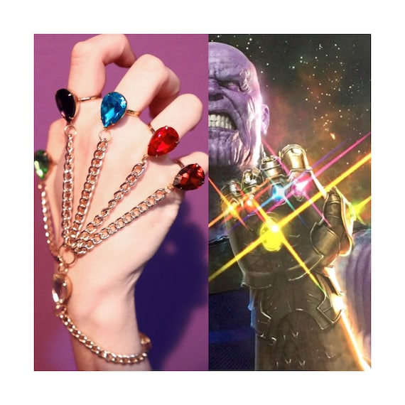 Buy ke Infinity Gemstone Bracelet Cosplay Jewelry Imitation Thanos Gloves  Jewelry Female Ring Bracelet at Amazon.in