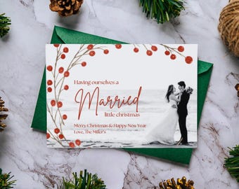 Having Ourselves a Married Little Christmas – Digital Holiday Card Template